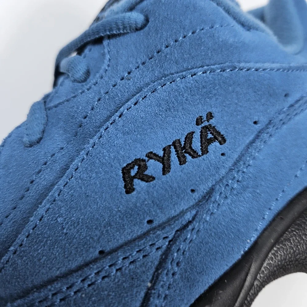 Ryka Walking Catalyst Suede Blue Lace‎ Up Hiking Sneakers Shoes Sz 7 M Nitracel